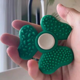 三叶草手指尖陀螺分心克星感官石提升专注力训练解压解决焦虑玩具