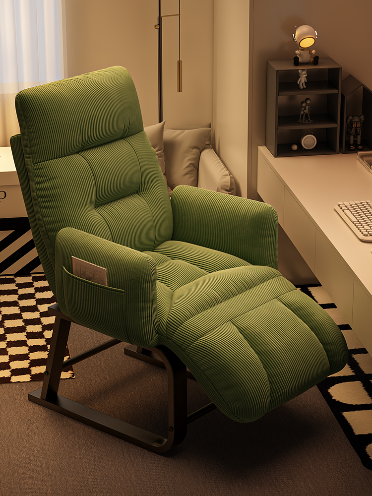 折叠躺椅可睡可躺午休椅懒人沙发办公午睡两用椅电脑椅单人沙发椅