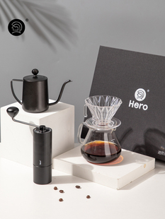 Hero进阶版mini精品手冲咖啡礼盒户外套装家用节日送礼手摇磨豆机
