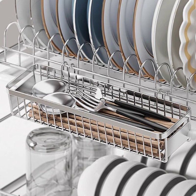 304不锈钢筷子筒消毒柜筷篓笼筷子盒厨房筷笼收纳盒餐具勺置物架