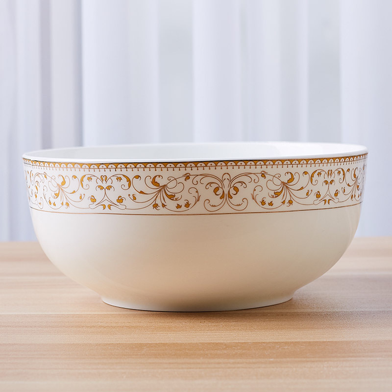 7寸汤碗8寸陶瓷泡面碗沙拉碗景德镇餐具骨瓷欧式面碗创意碗家用