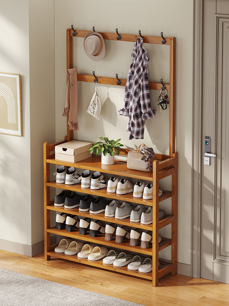 鞋架子家用门口室内好看多层一体式鞋帽架简易经济型鞋柜出租房用