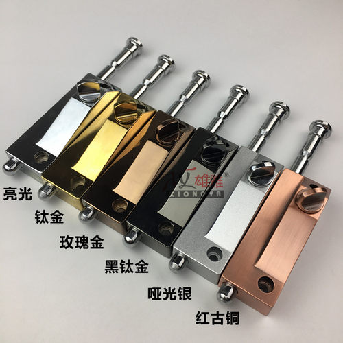 地锁 玻璃移门锁有框门锁天地上下锁铝合金旋转木门锁明装插销锁