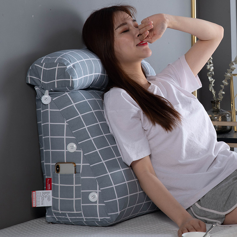 床头软包榻榻米三角靠垫床上宿舍大靠枕客厅沙发抱枕护腰大靠背垫,居家布艺,靠垫/抱枕,淘宝优惠券,粉丝福利购,淘宝优惠卷