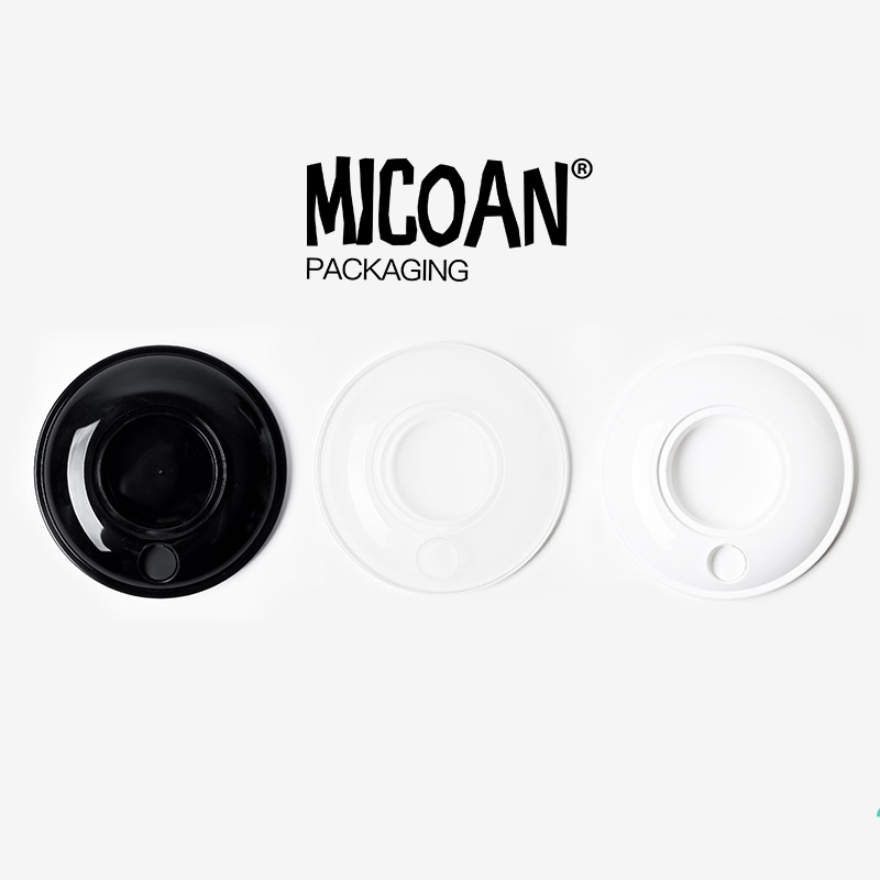 MICOAN名高 90口径PP平盖一次性吸管杯盖水果茶奶茶打包防漏外卖