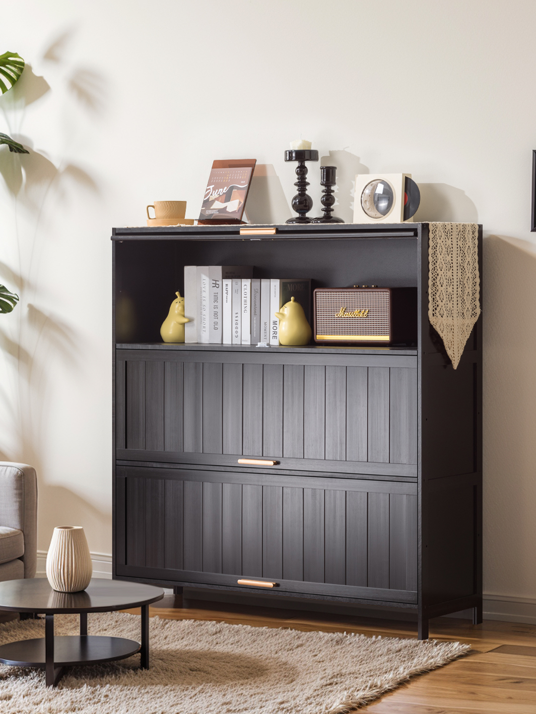 实木书柜整墙客厅收纳柜落地组合靠墙置物架书房绘本架子家用书架