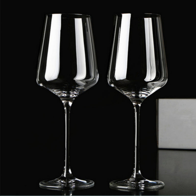 家用水晶玻璃葡萄酒杯酒店时尚简约西餐厅家用菱形大号红酒杯套装