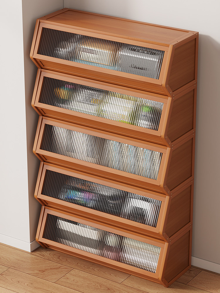 书架收纳落地置物架桌面柜子床头家用客厅靠墙杂物柜飘窗自由组合