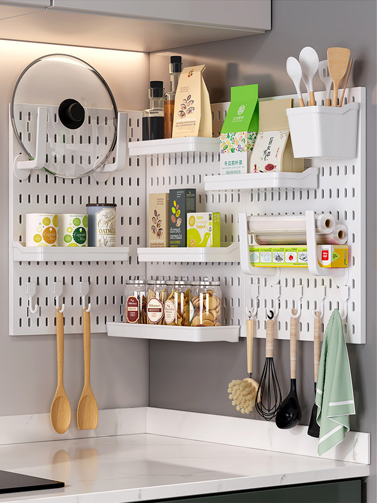 三梦洞洞板置物架厨房免打孔墙上调料架刀架锅盖架展示收纳挂板墙,住宅家具,搁板/置物架/家用陈列架,淘宝优惠券,粉丝福利购,淘宝优惠卷