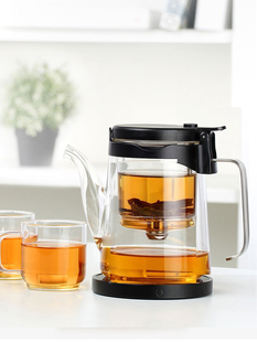 邦田耐热玻璃飘逸杯泡茶壶花茶壶 全拆洗玻璃内胆过滤办公室茶具