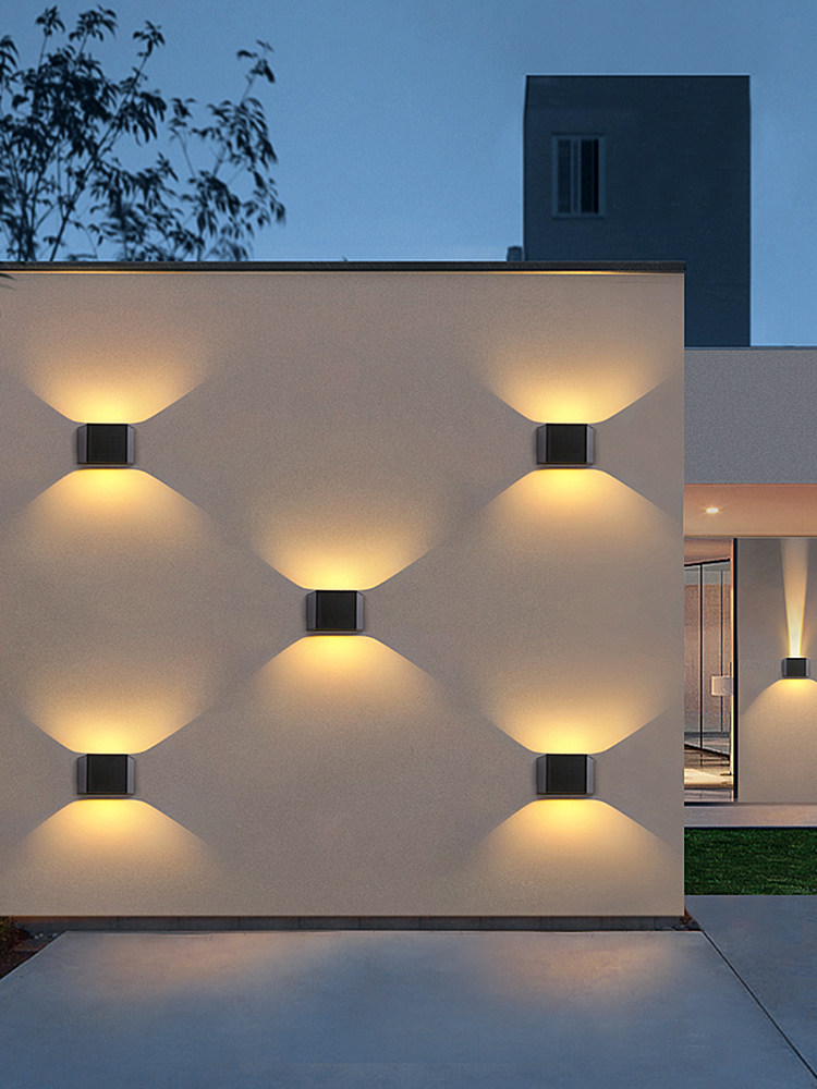 太阳能洗墙灯户外壁灯别墅庭院灯外墙灯防水阳台花园围墙装饰壁灯,家装灯饰光源,洗墙灯,淘宝优惠券,粉丝福利购,淘宝优惠卷