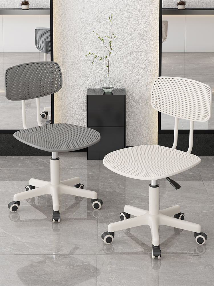 美容椅子大工凳美发凳子滑轮美甲理发店旋转升降转椅发廊专用圆凳