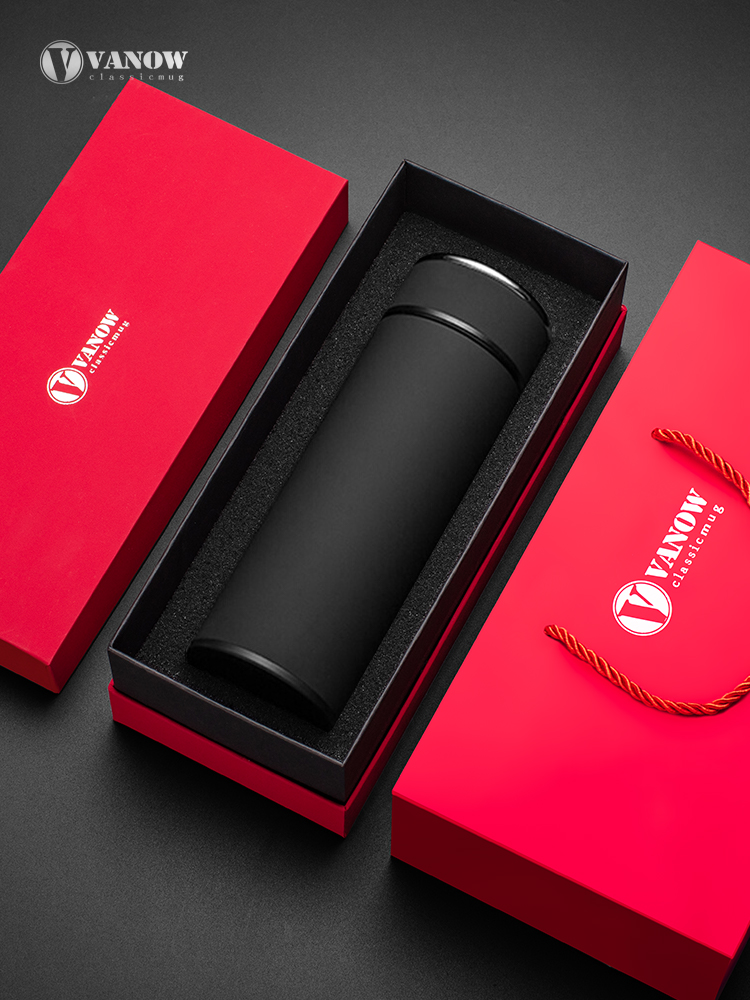 Vanow保温杯男士2025新款高档礼盒茶水分离泡茶杯子商务水杯定制