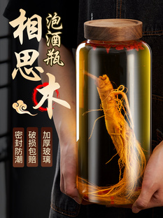 高硼硅玻璃泡酒瓶子高档密封酒坛子装白酒容器人参药酒罐专用酒瓶