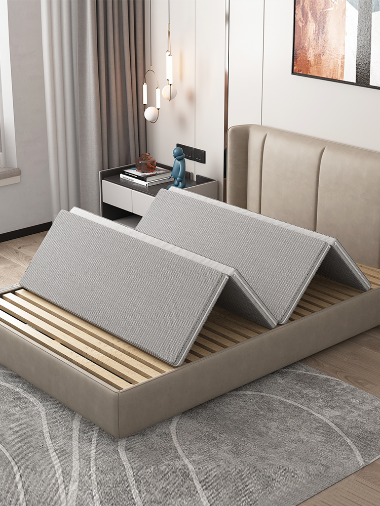 四折叠棕垫家用地铺床垫宿舍学生棕榈垫软硬薄床垫天然椰棕