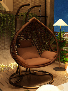 庭院户外秋千吊篮椅子室内花园荡吊篮藤编鸟巢阳台家用懒人摇摇椅