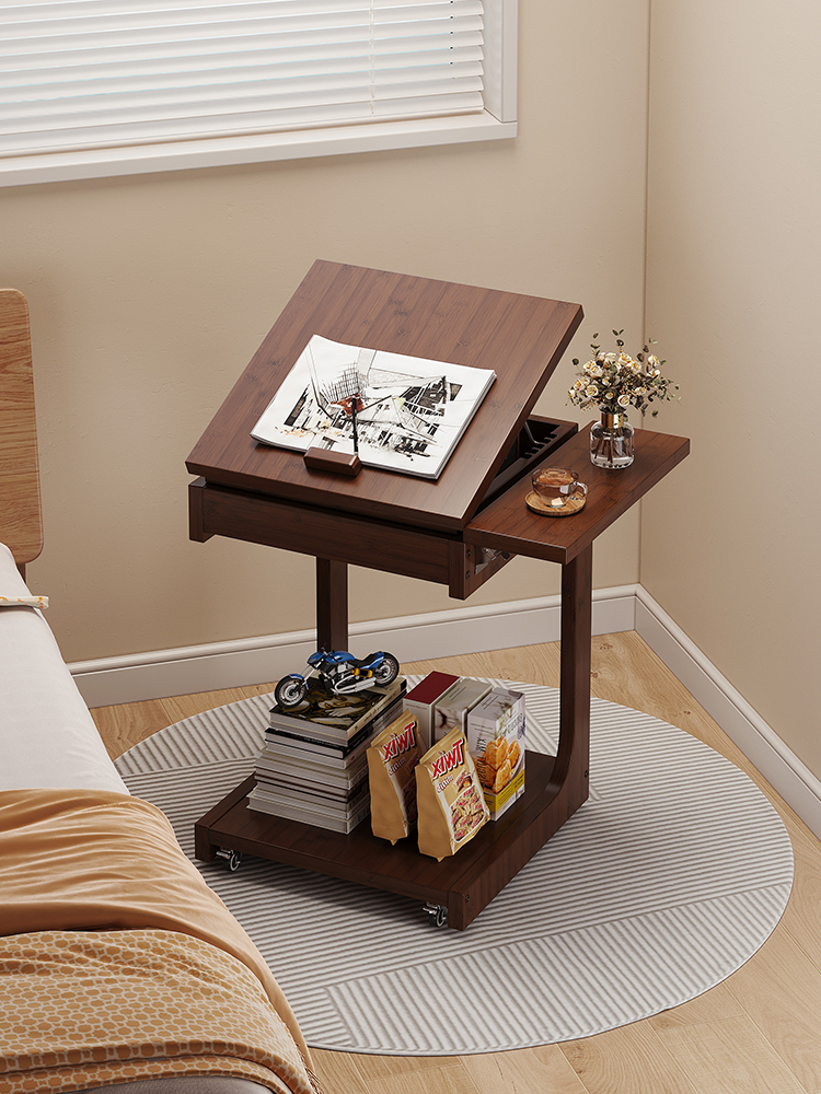 沙发边几客厅2025新款简约可移动茶几轻奢高级感家用中古风置物架