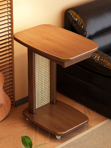 中古风可移动边几家用客厅沙发边小桌子小户型非实木高级感小茶几