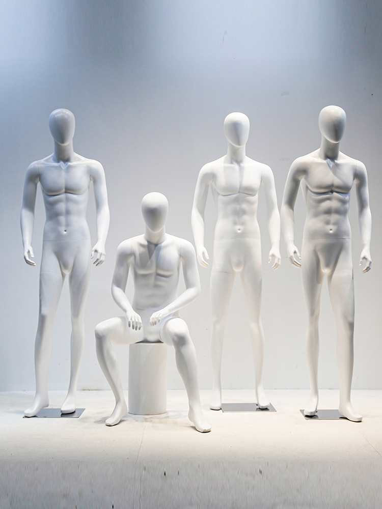 雨嘉 高档男模特道具全身人台服装店橱窗展示架假人男装店模特架