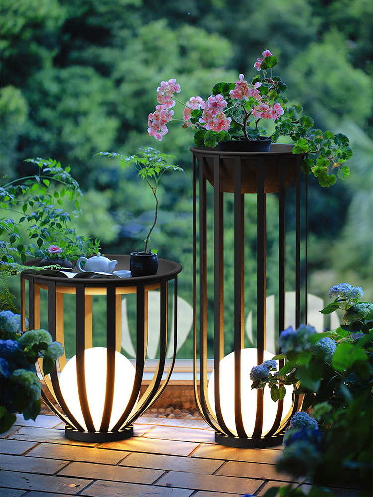 太阳能草坪灯庭院造景户外防水别墅花园茶几院子氛围可移动落地灯