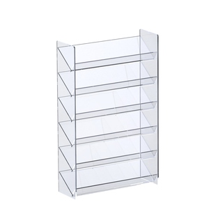 眼影盘收纳架透明粉饼盒桌面印章彩妆口红化妆品多层倾斜置物架