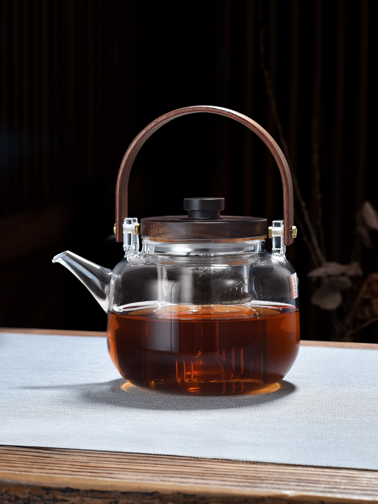 新款家用煮茶壶电陶炉专用耐热玻璃养生加厚烧水泡茶提梁壶大容量