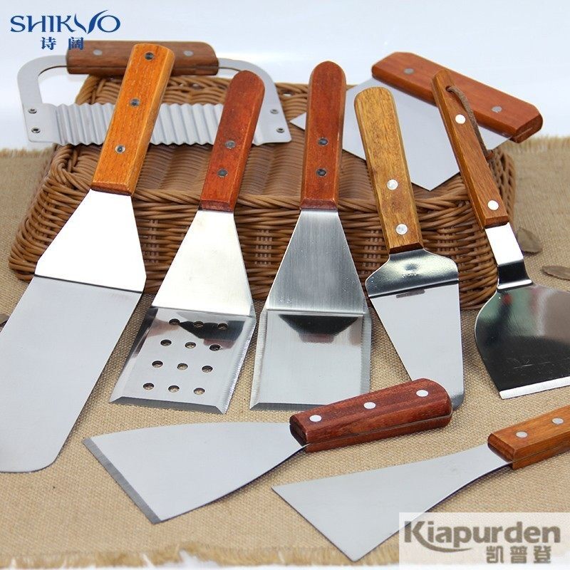 304不锈钢煎鱼铲子三文治夹子翻鱼炸鱼神器牛排夹煎饼夹厨房煎铲