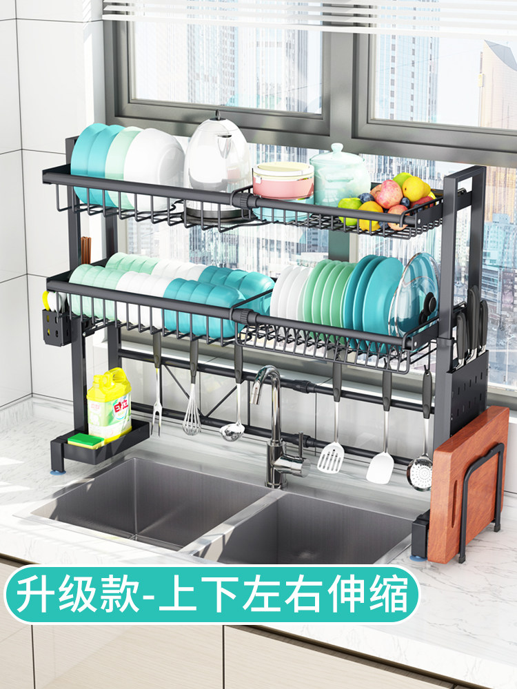304不锈钢厨房置物架水槽碗架碗筷沥水架用品家用大全碗盘收纳架,厨房/烹饪用具,厨房置物架/置物柜/角架,淘宝优惠券,粉丝福利购,淘宝优惠卷