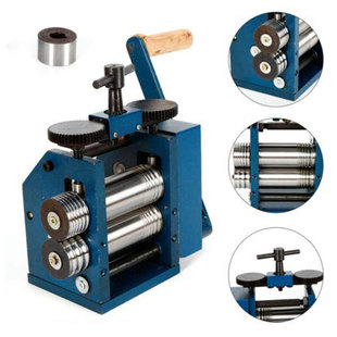 欧式手摇压片机 手动 首饰打金银压片机 压线机 压半圆 打金工具