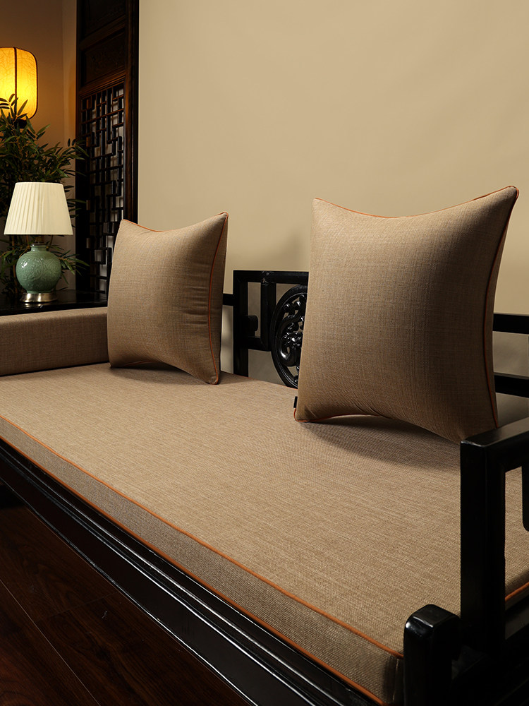 中式红木沙发坐垫实木家具高档棉麻面料海绵垫罗汉床坐垫五件套罩,居家布艺,沙发垫,淘宝优惠券,粉丝福利购,淘宝优惠卷