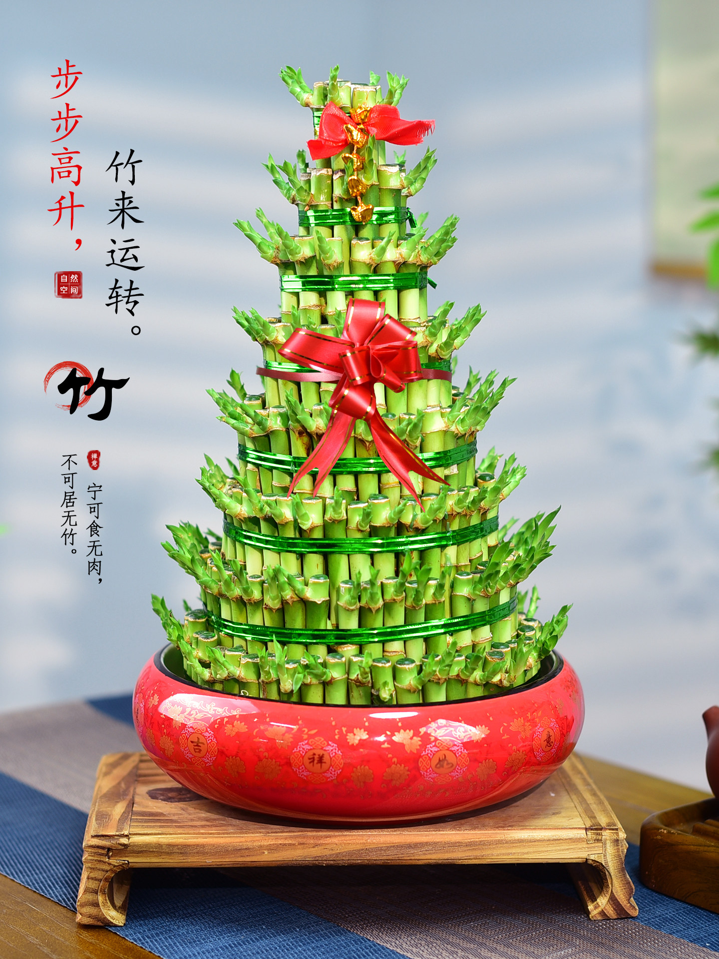 富贵竹盆栽塔竹水培节节高升室内办公客厅盆景喜庆植物寓意送礼