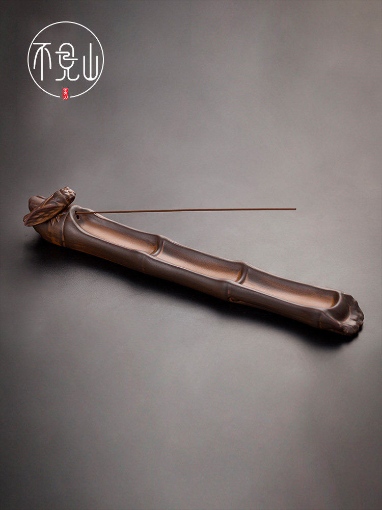 不见山创意线香炉陶瓷仿古卧香插居家书房檀香熏炉复古茶道线香插,家居饰品,香薰炉,淘宝优惠券,粉丝福利购,淘宝优惠卷