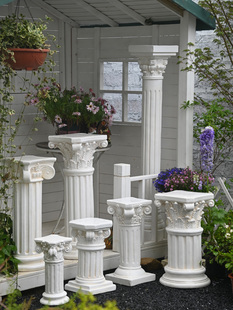欧式花盆罗马柱摆件婚庆婚礼道具柱子底座复古花园庭院阳台装饰