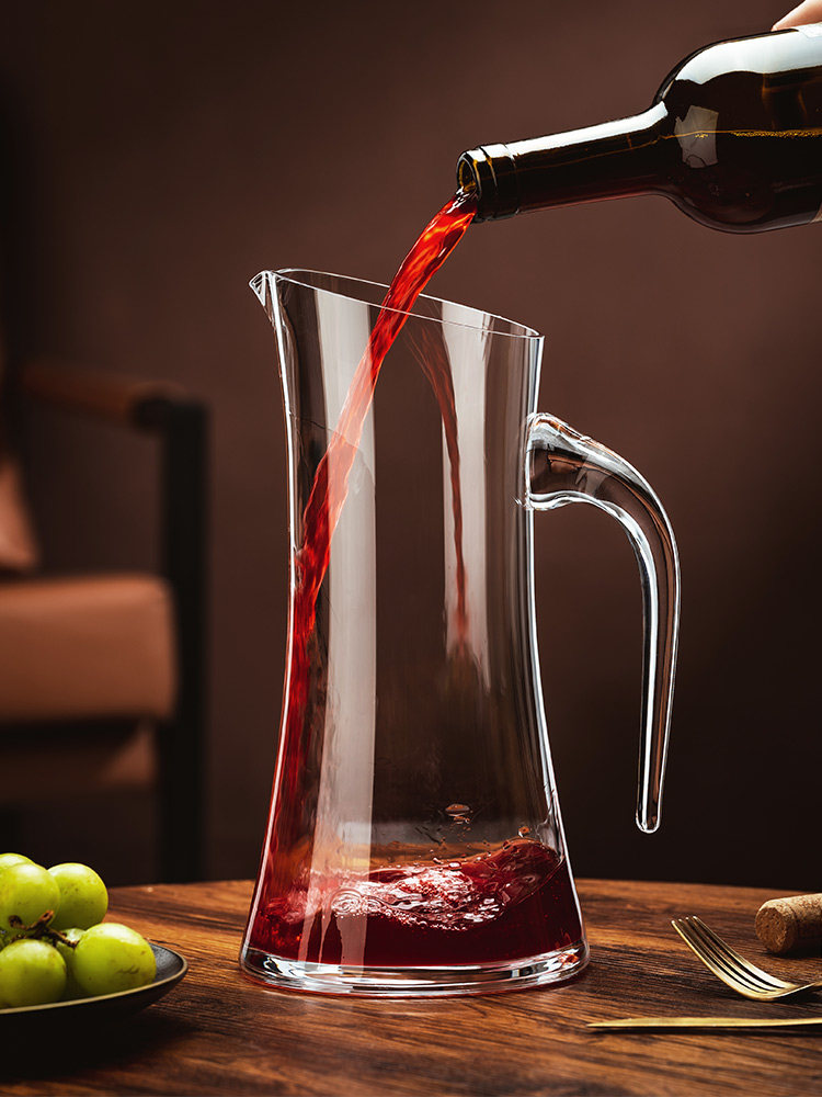 高档轻奢白酒分酒器家用大号水晶玻璃红酒醒酒器葡萄酒分酒壶酒具