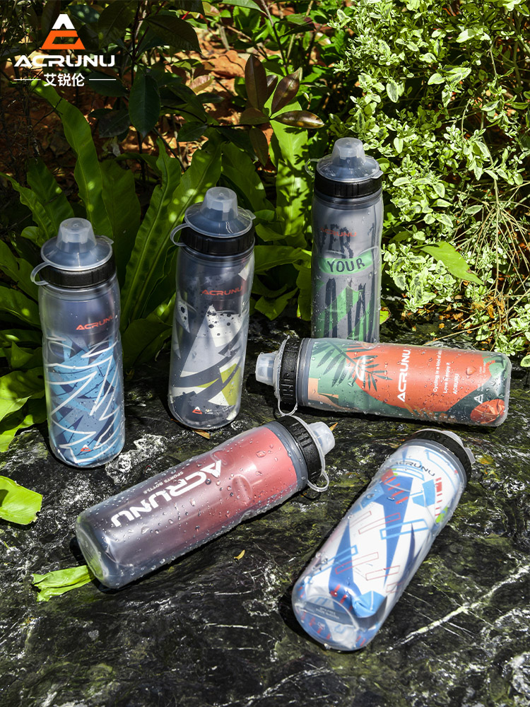 保冰挤压式骑行水壶山地自行车专用水杯大容量公路车保温运动杯子