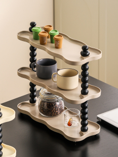 中古杯子收纳置物架水杯茶杯厨房桌面咖啡多功能办公室茶水间杯柜