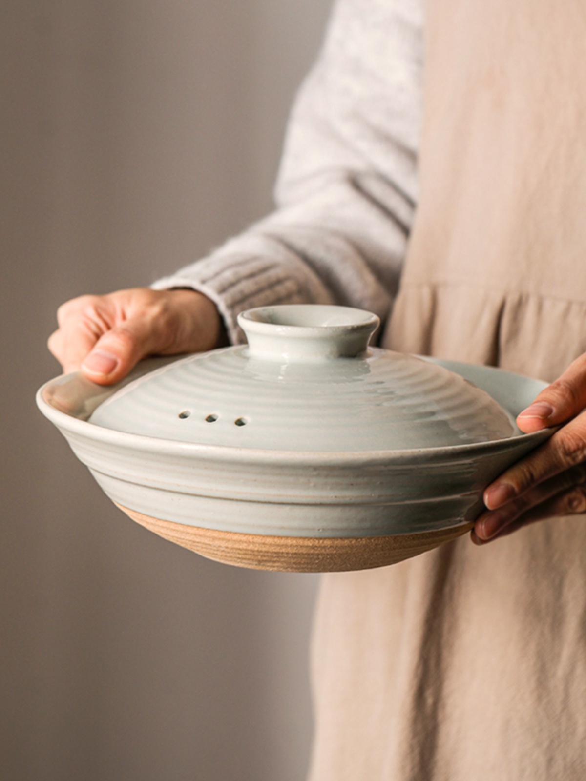 万土烧团圆 煲仔饭砂锅焖米饭炖菜干焖海鲜煲调羹浅口干锅