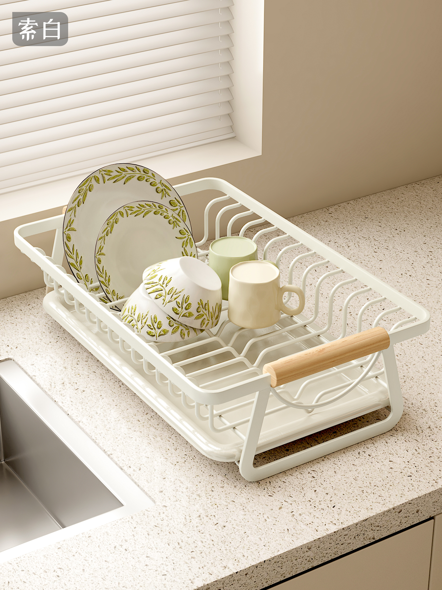 碗碟沥水架碗盘收纳架厨房碗筷餐具收纳盒家用小型盘子滤水篮碗架