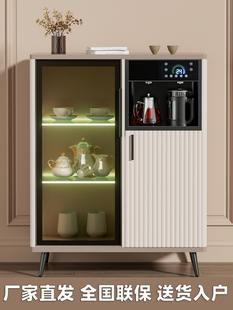 美凌达家用欧式实木全自动上水茶吧机饮水机立式客厅柜子遥控冰热