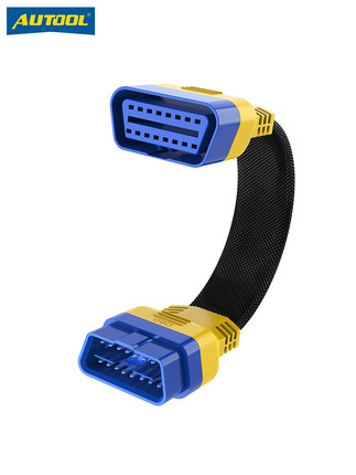 汽车检测仪OBD延长线车载电脑X431连接线货车obd2公对母转接线