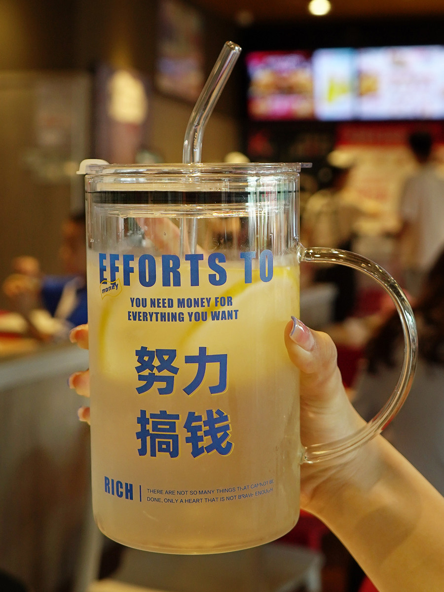 耐高温玻璃杯家用带把喝水杯子大容量带盖泡茶杯耐热防爆茶杯水杯,餐饮具,玻璃杯,淘宝优惠券,粉丝福利购,淘宝优惠卷