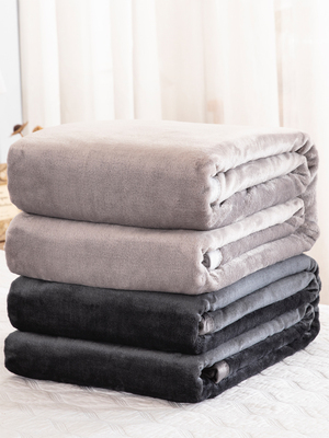 珊瑚绒毯子铺床夏季薄款单人学生宿舍毛绒法兰毛毯床单加绒床上用