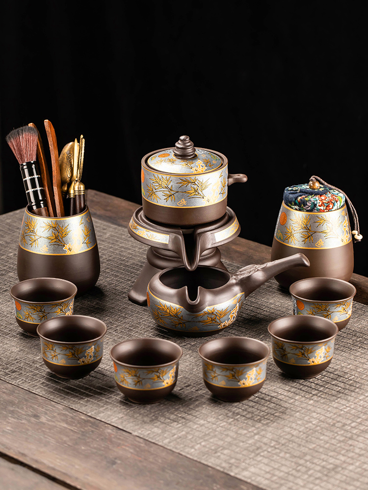 紫砂懒人茶具套装家用轻奢高档自动泡茶壶办公室功夫茶杯2025新款