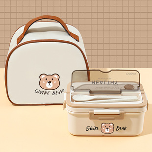 旗丰塑料饭盒日式分格水果盒小学生专用上班族便携餐盒儿童便当盒