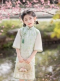 Ципао, летний тонкий комплект для школьников, китайский стиль