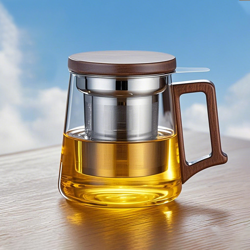 玻璃泡茶杯茶水分离绿茶杯不锈钢滤网男士个人专用办公室喝茶杯子