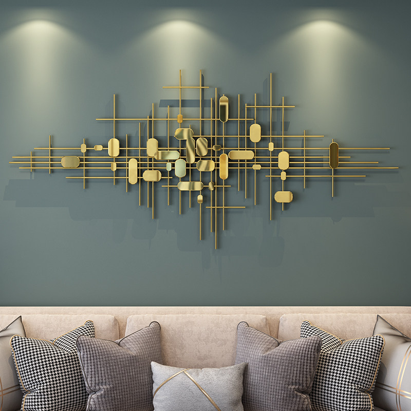 铁艺壁饰挂件轻奢沙发背景墙装饰画客厅墙面装饰创意金属立体壁挂,家居饰品,壁饰,淘宝优惠券,粉丝福利购,淘宝优惠卷