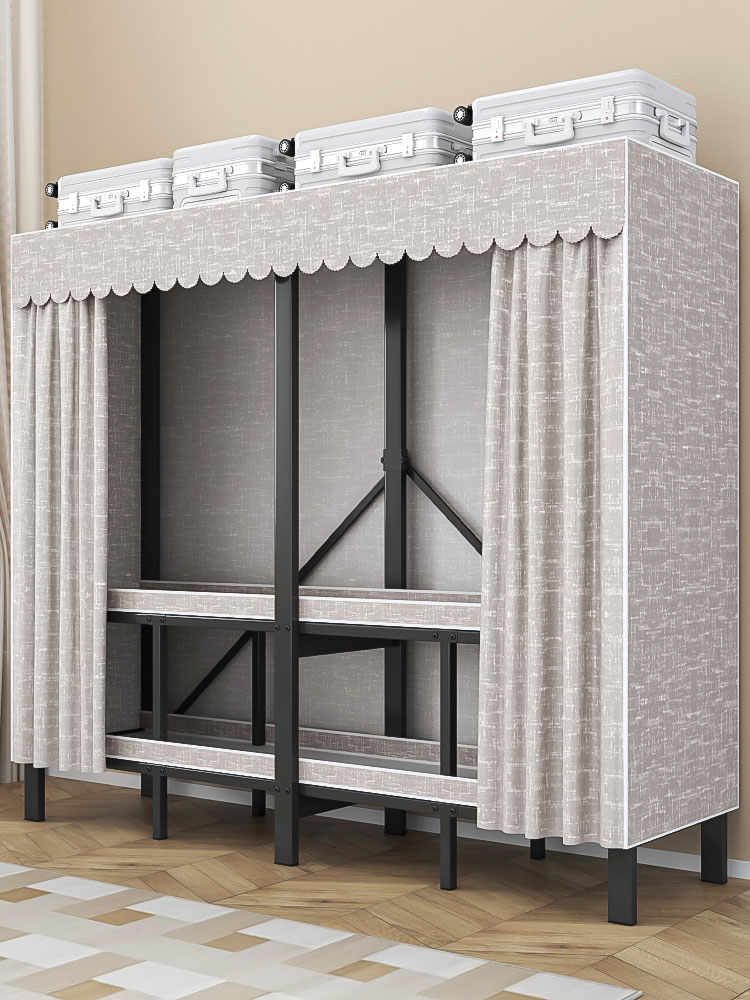 免安装折叠简易布衣柜家用卧室出租房用一体式经济型结实耐用衣橱