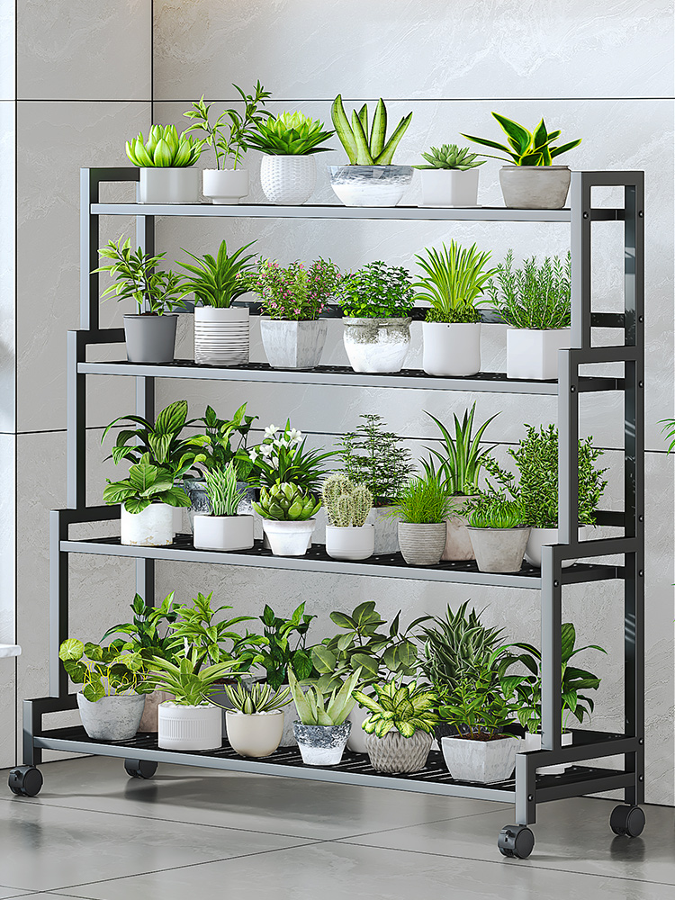 花架置物架阳台落地式多层花盆架室内客厅户外植物绿萝多肉花架子