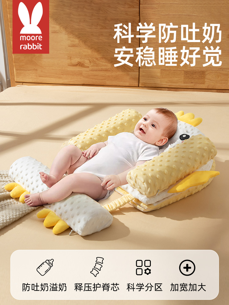 婴儿防吐奶斜坡垫宝宝防溢奶呛奶斜坡枕新生儿躺喂奶神器哺乳枕头
